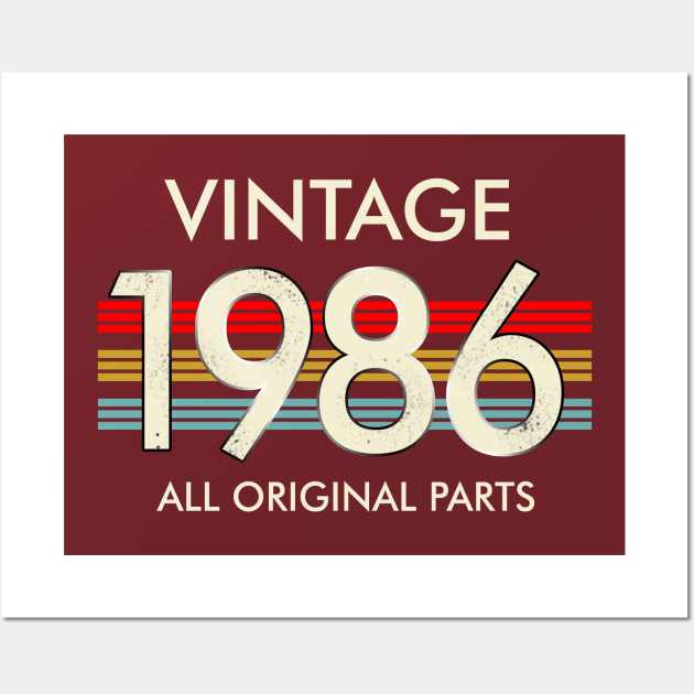 Vintage 1986 All Original Parts Wall Art by louismcfarland